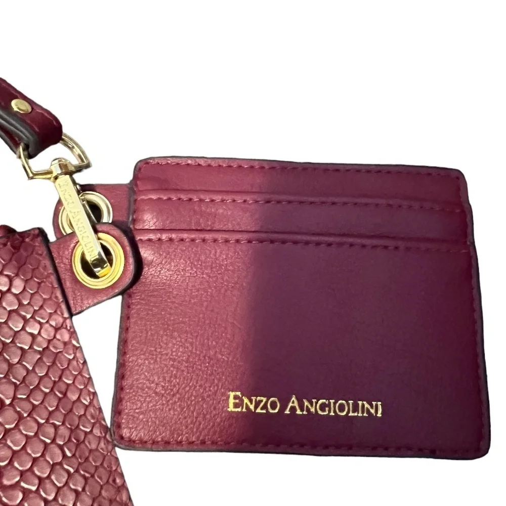 NWOT Women's Enzo Angiolini‎ Wallet Wrist Clutch Animal Print With Coin Purse